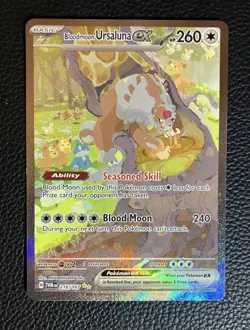 Pokemon Bloodmoon Ursaluna ex SV06 Twilight Masquerade 216/167 SIR Rare HP260 - Image 1