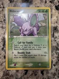 Nidoran M Pokemon TCG 71/112 FireRed & LeafGreen Holo LP - Image 1