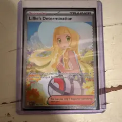 Pokemon Lillie's Determination 184/132 Me01 Holo Rare Trainer English - Image 1