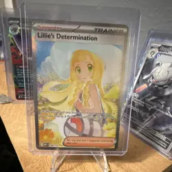 Pokemon Lillie's Determination Full Art Holo Ultra Rare Trainer Me01 184/132 - Image 1