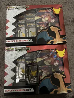 Pokemon 25th Anniversary Celebrations Lance's Charizard V Collection BOX SEALED - Image 1