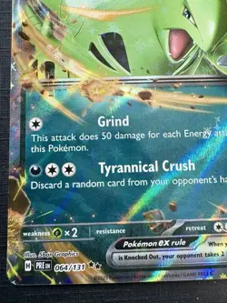 Pokemon TCG: 2025 Tyranitar Ex 064/131-DOUBLE RARE HOLO-Prismatic Evolutions - Image 4