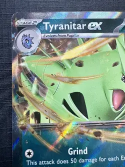 Pokemon TCG: 2025 Tyranitar Ex 064/131-DOUBLE RARE HOLO-Prismatic Evolutions - Image 5