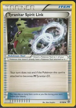 Tyranitar Spirit Link XY - Ancient Origins #81/98 POKEMON TCG LP - Image 1
