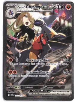 Cynthia's Garchomp ex 232/182 Special Illustration Rare Destined Rivals Pokemon - Image 1