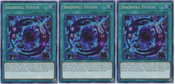 *** 3X SHADDOLL FUSION 3X *** SECRET RARE PLAYSET SHVA-EN057 YUGIOH! MINT/NM - Image 1