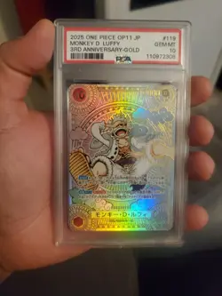 Monkey.D.Luffy (119) (SP) (Gold) OP11-119 A Fist of Divine Speed Foil - Image 1