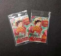 ONE PIECE Card Game x MOS Burger Promo Card Luffy P-080 Set of 2 limited Japan - Image 1