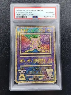 PSA 10 Pokemon Card 1999 Ancient Mew I Nintedo Error Holo Movie Promo From Japan - Image 3