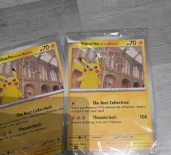 Pikachu At The Museum Pokemon Card Oversize SEALED in hand promo x 3 - Image 2