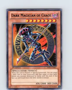 Yu-Gi-Oh TCG Dark Magician Of Chaos BP01-EN007 1st Edition Rare Card LP-NM - Image 1