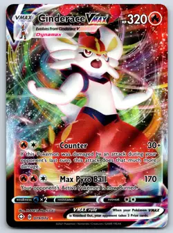 Cinderace VMAX - Shining Fates 019/072 Ultra Rare Pokemon Card NM - Image 1