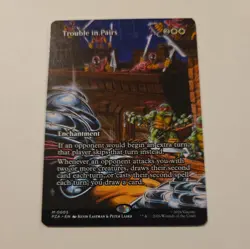 Trouble in Pairs (Borderless) - PZA - TMNT - MTG - 0003 - NM - Ships now! - Image 1