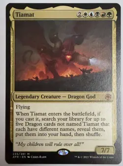 Tiamat (Near Mint) (Adventures in Forgotten Realm) | MTG | Magic the Gathering - Image 1