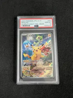 PSA 10 Pikachu 001/SV-P Promo Pre-Order Scarlet & Violet Pokemon Card Japanese - Image 1