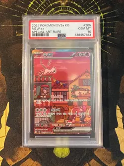 Pokemon Korean Mew ex 205/165 Pokemon 151 Special Art Rare PSA 10 - Image 1
