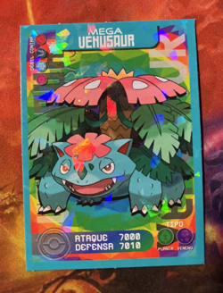 POKEMON Pokedex EJ VOL. IV #01 MEGA VENUSAUR 2020 PERU South America TCG Foil - Image 1