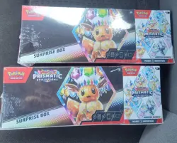 LOT OF 2 - Pokemon Prismatic Evolutions Surprise Box & Booster Bundle Sams Club - Image 1