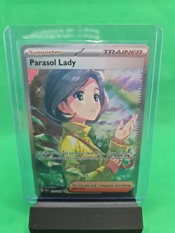 Pokemon Parasol Lady HOLO Full Art 255/182 - SV04 Paradox Rift - Image 1