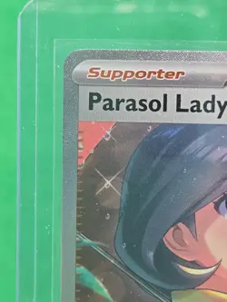 Pokemon Parasol Lady HOLO Full Art 255/182 - SV04 Paradox Rift - Image 2