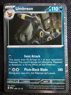 Pokemon! Umbreon Cosmos Holo 059/131 Prismatic Evolution Costco Exclusive NM/LP - Image 1