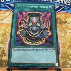 Yugioh Pot of Acquisitiveness INOV-EN065 1st Edition NM - Image 1