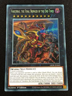 Yugioh Varidras, The Final Bringer of the End Times LEDE-EN045 1st Secret (NM) - Image 1