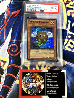 Yugioh PSA 10 Winged Kuriboh DR3-EN185 Super Rare POP 4 - Image 1