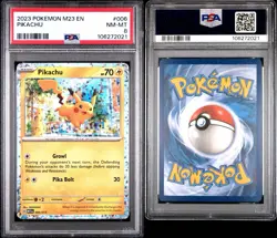 2023 Pikachu 006/015 McDonalds M23 EN Holo Promo Pokemon Card PSA 8 - Image 3