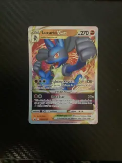 Lucario VSTAR - SWSH214 - Pokemon Sword & Shield Promo Ultra Rare Card NM - Image 1