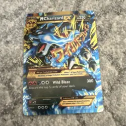 Pokemon M Charizard EX Full Art Mega Holo Card 230 HP Fire Dragon English - Image 2
