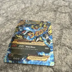 Pokemon M Charizard EX Full Art Mega Holo Card 230 HP Fire Dragon English - Image 4