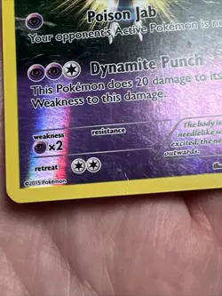 CREASE Nidoqueen Omega 69/160 Reverse Holo XY Primal Clash Pokemon Card - Image 4