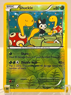 2013 Pokemon SHUCKLE Legendary Treasures REVERSE HOLO Black & White Card 3/113NM - Image 1