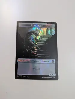 MTG - Construct (Ripple Foil)/Myr Token- Commander: Modern Horizons 3 NM/M Cond - Image 1