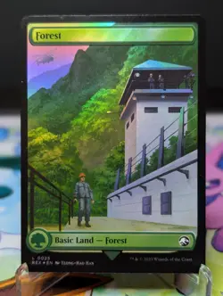 MTG Jurassic World Collection - Forest 025 Foil - Image 1