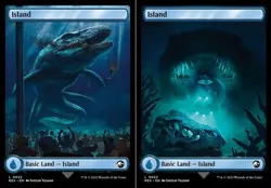 1 x Island (0022) - Foil Double-sided Land - Universes Beyond: Jurassic World - - Image 1