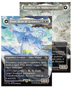 MTG Foil Borderless UB: Final Fantasy FIN Venat, Heart of Hydaelyn MINT - Image 1