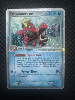Pokemon Crawdaunt ex 99/110 – EX Holon Phantoms 2006 – Holo – LP - Image 1