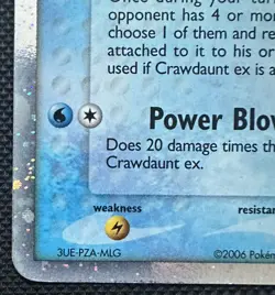 Pokemon Crawdaunt ex 99/110 – EX Holon Phantoms 2006 – Holo – LP - Image 5