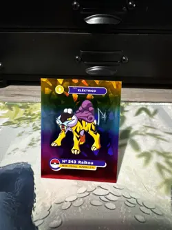 Pokemon TCG Rainbow Foil Raikou #243 Full house sticker - Image 1