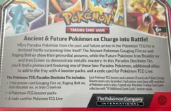 POKEMON TCG IRON CROWN ex220 PARADOX DESTINIES TIN w/4 BOOSTER PACKS - Image 4