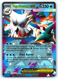 Mega Abomasnow ex Double Rare Holo #036/132 Mega Evolution Pokemon TCG - Image 1