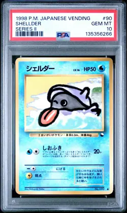 1998 POKEMON JPN VENDING SER II #90 SHELLDER PSA 10 - Image 1