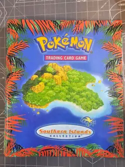 Vintage Pokemon Southern Islands Collection BINDER ONLY, English WOTC O-RING - Image 1