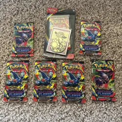 Pokemon TCG Mega Evolution Phantasmal Flames Booster Packs (7) Factory Sealed - Image 1
