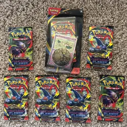 Pokemon TCG Mega Evolution Phantasmal Flames Booster Packs (7) Factory Sealed - Image 2