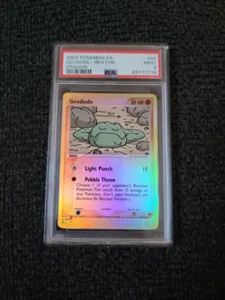 Pokemon EX Dragon Reverse Holo Geodude eReader 55/97 - PSA 9! PK458 - Image 1