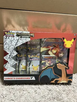 2021 Pokemon Celebrations 25th Anniversary Lance’s CHARIZARD Factory Sealed! - Image 1