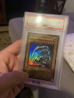 Yu-Gi-Oh! 2002 SDK #001 Blue-Eyes White Dragon PSA 6 EX-MT & Dark Magician PSA 5 - Image 5